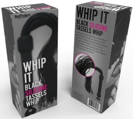 Whip It! Black Tassel Silicone Tassels Whip - vibrators Australia