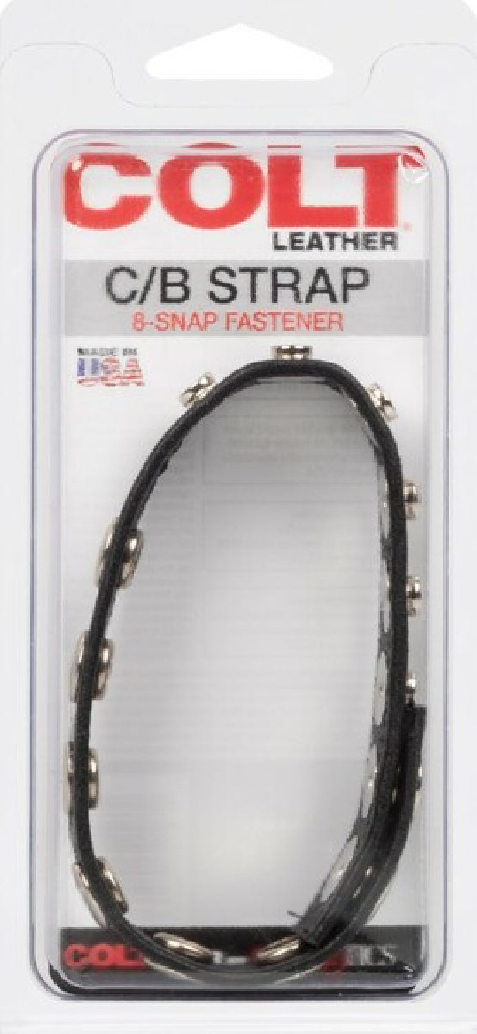 Leather C/B Strap 8-Snap Fastener - sex kits sets Australia | Buy Sex Kits in Australia
