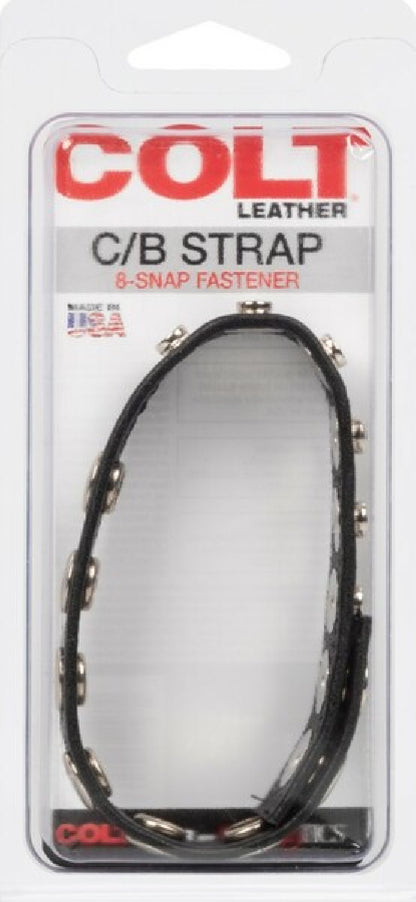 Leather C/B Strap 8-Snap Fastener - sex kits sets Australia | Buy Sex Kits in Australia