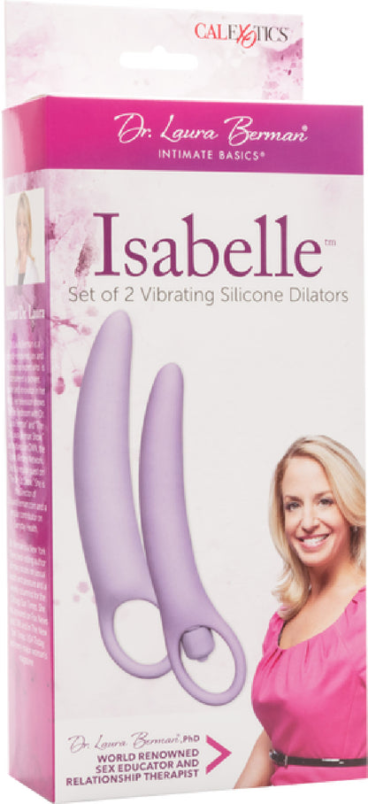 Isabelle Set Of 2 Vibrating Silicone Dilators - glass sex toys Australia | Buy Bondage Gear in Australia