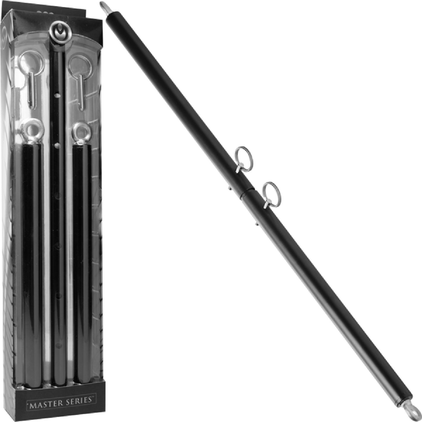 Adjustable Steel Spreader Bar - Chrome - female sex toys | male sex toys