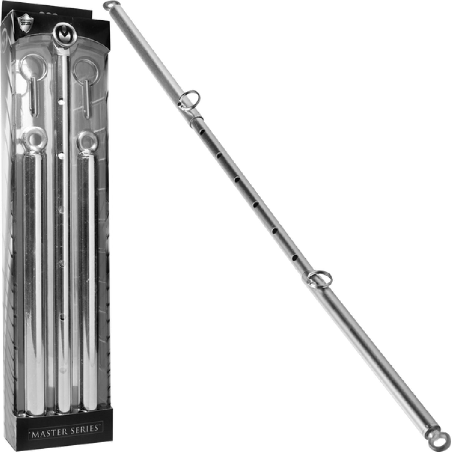 Adjustable Steel Spreader Bar - Chrome - female sex toys | male sex toys