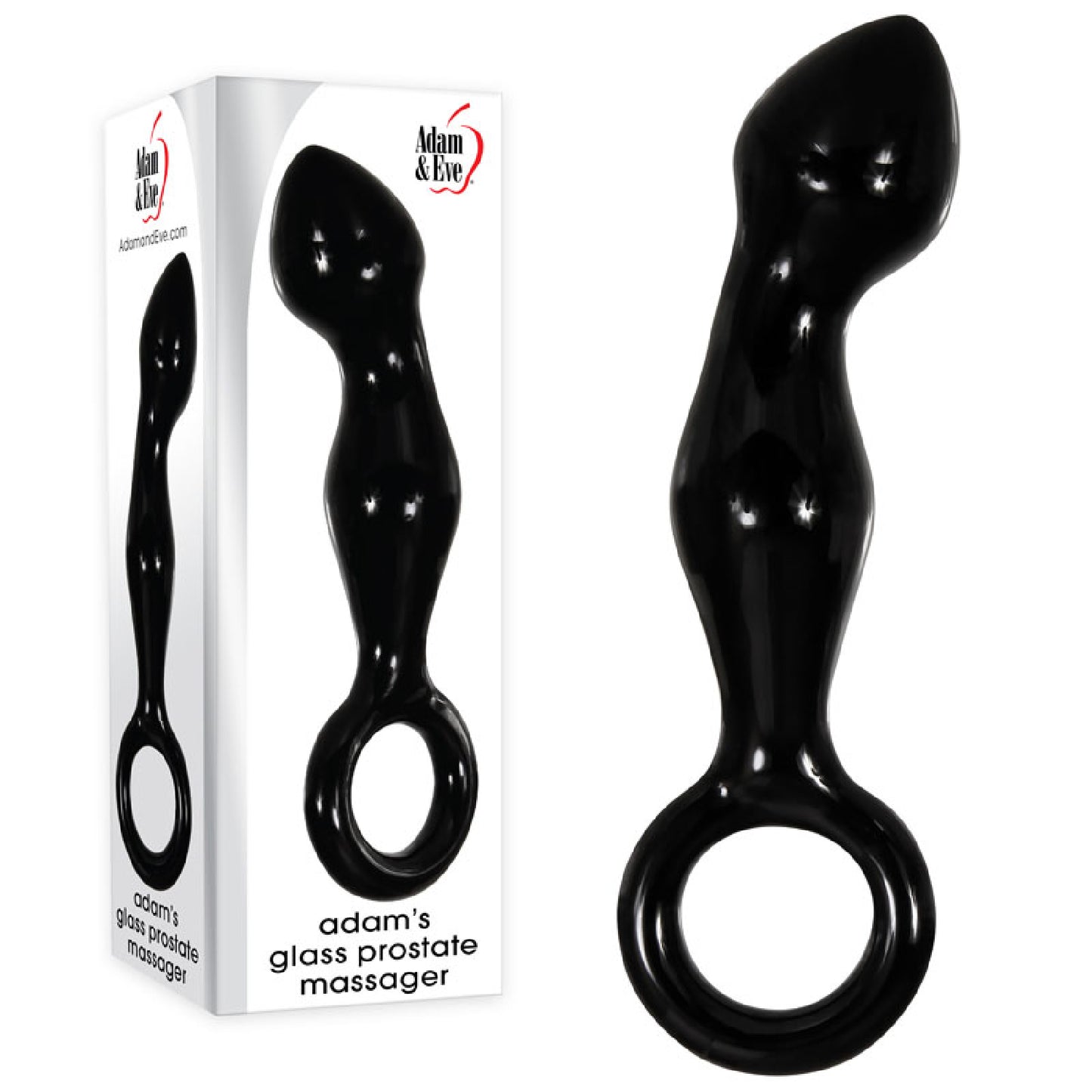 Adam & Eve ADAMS GLASS PROSTATE MASSAGER - Best Cock Rings in Australia | adult store online Australia