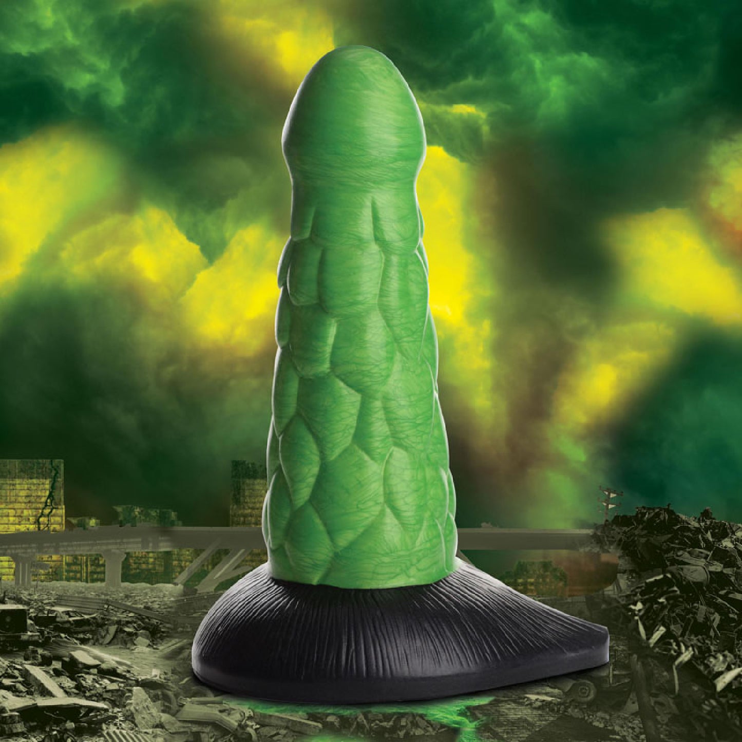 Creature Cocks Radioactive Reptile Thick Scaly Silicone Dildo - online sex shop Australia | sex kits sets Australia