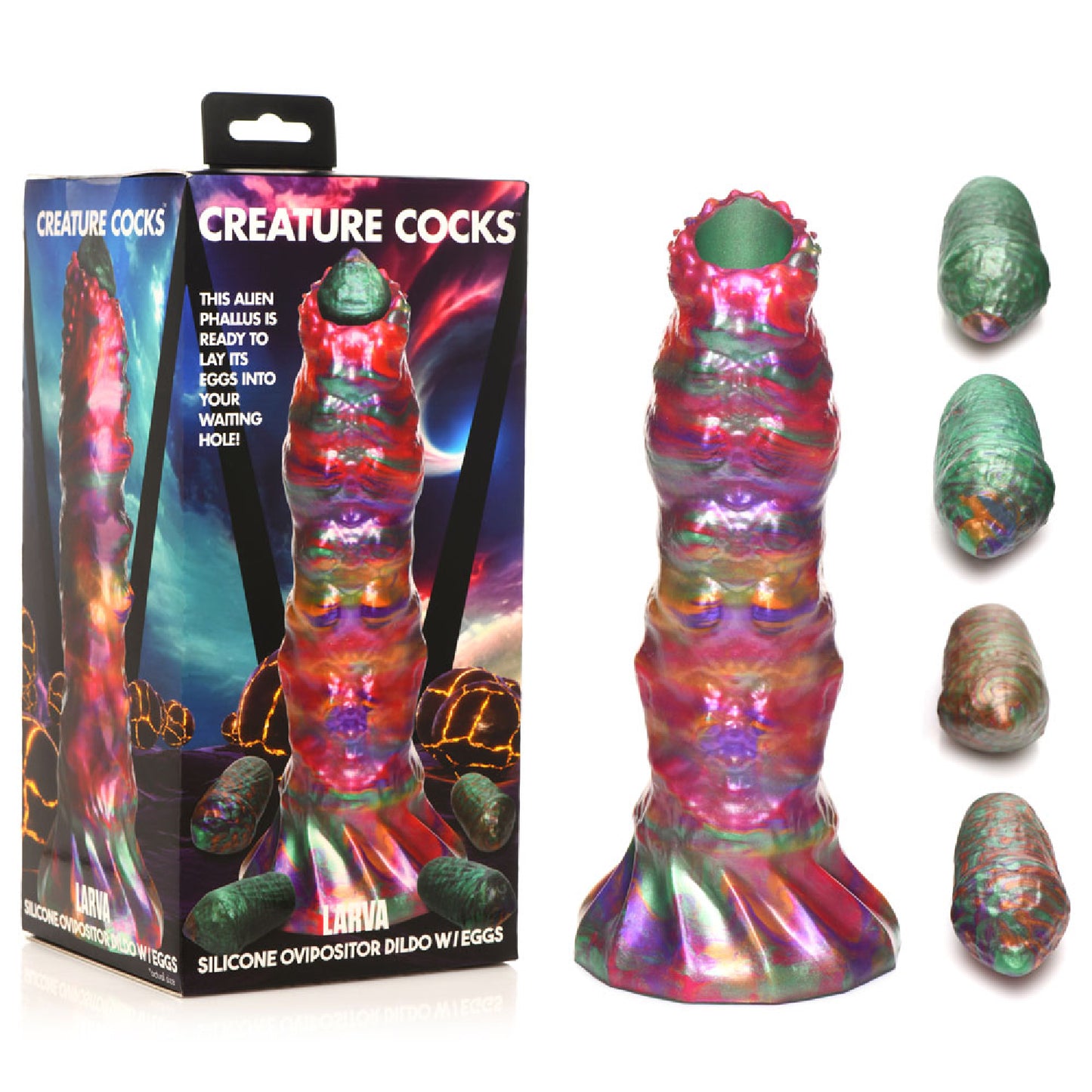 Creature Cocks Larva Silicone Dildo - condoms online Australia | penis pumps Australia