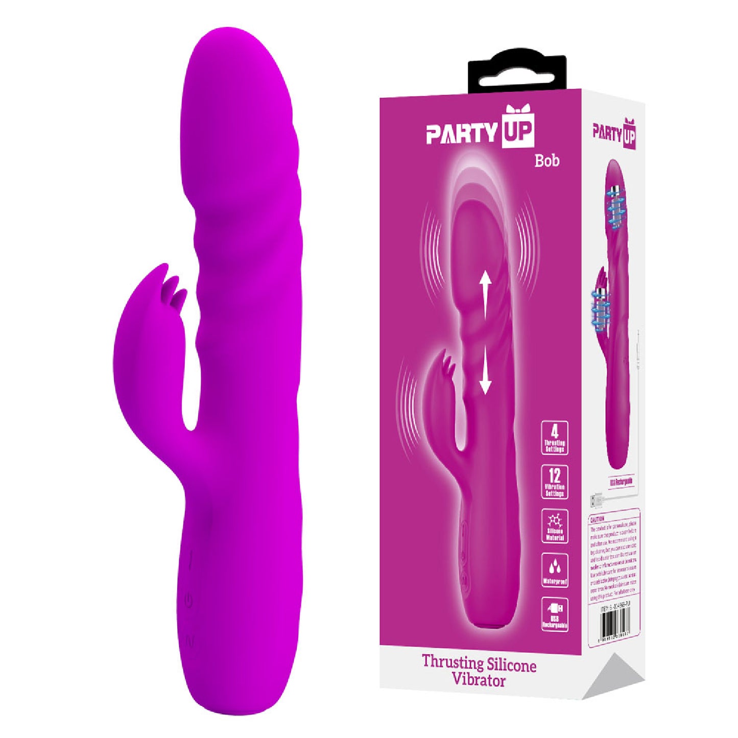 Party Up BOB Thrusting Vibe - Purple