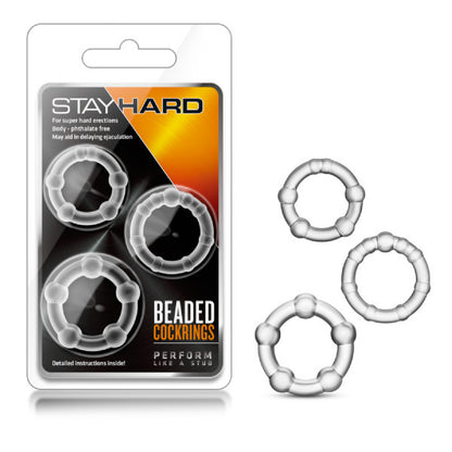 Stay Hard Beaded Cockrings - bondage gear Australia | Male Strap Ons Australia