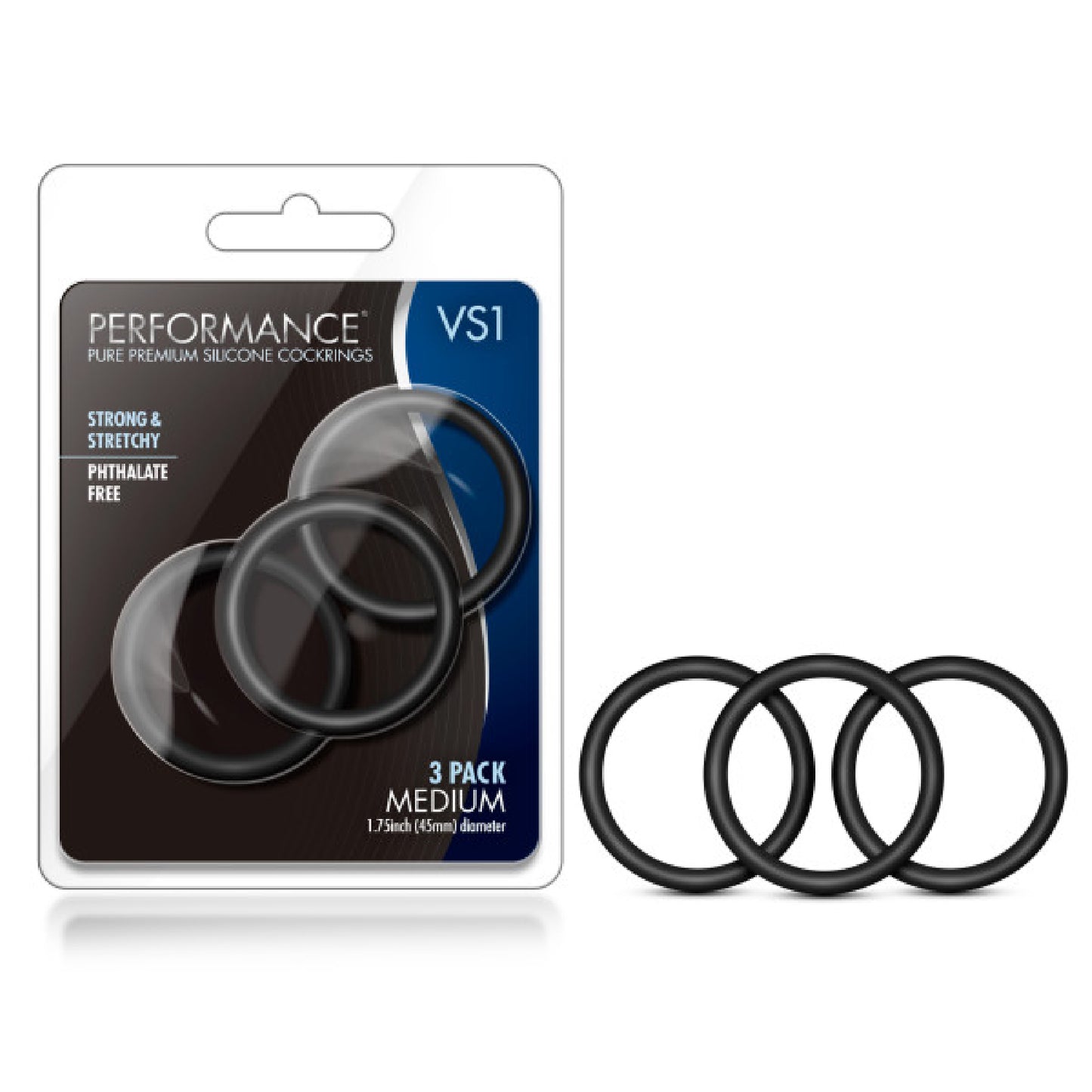 Performance VS1 Pure Premium Silicone Cockrings - sex toys, adult | Buy Condoms Online in Australia
