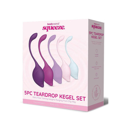 Bodywand Squeeze 5pc Teardrop Kegel Set - bullet vibrators Australia | Best Anal Toys in Australia