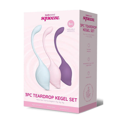 Bodywand Squeeze 3pc Teardrop Kegel Set - Couple Sex Toys in Australia | Buy Condoms Online in Australia