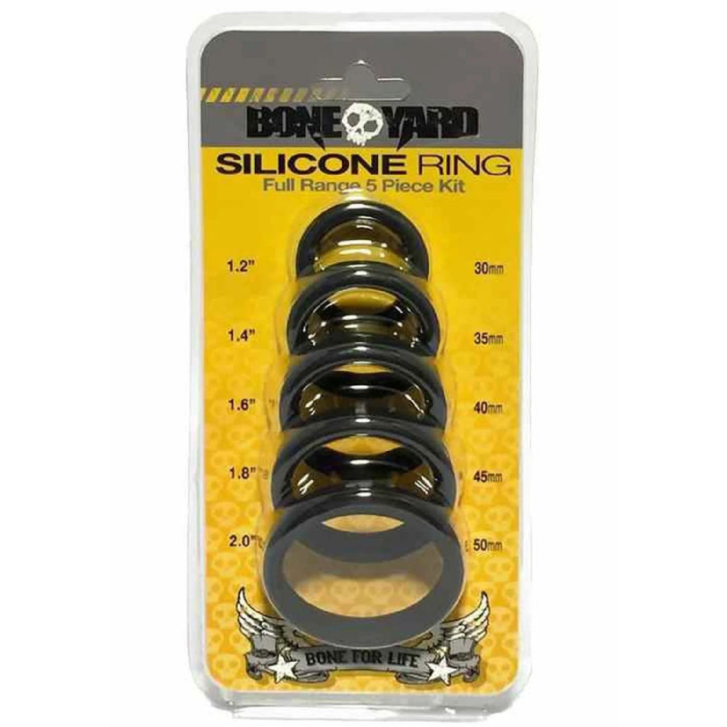 Boneyard Silicone Ring 5 Pcs Kit - male masturbators Australia | condoms online Australia