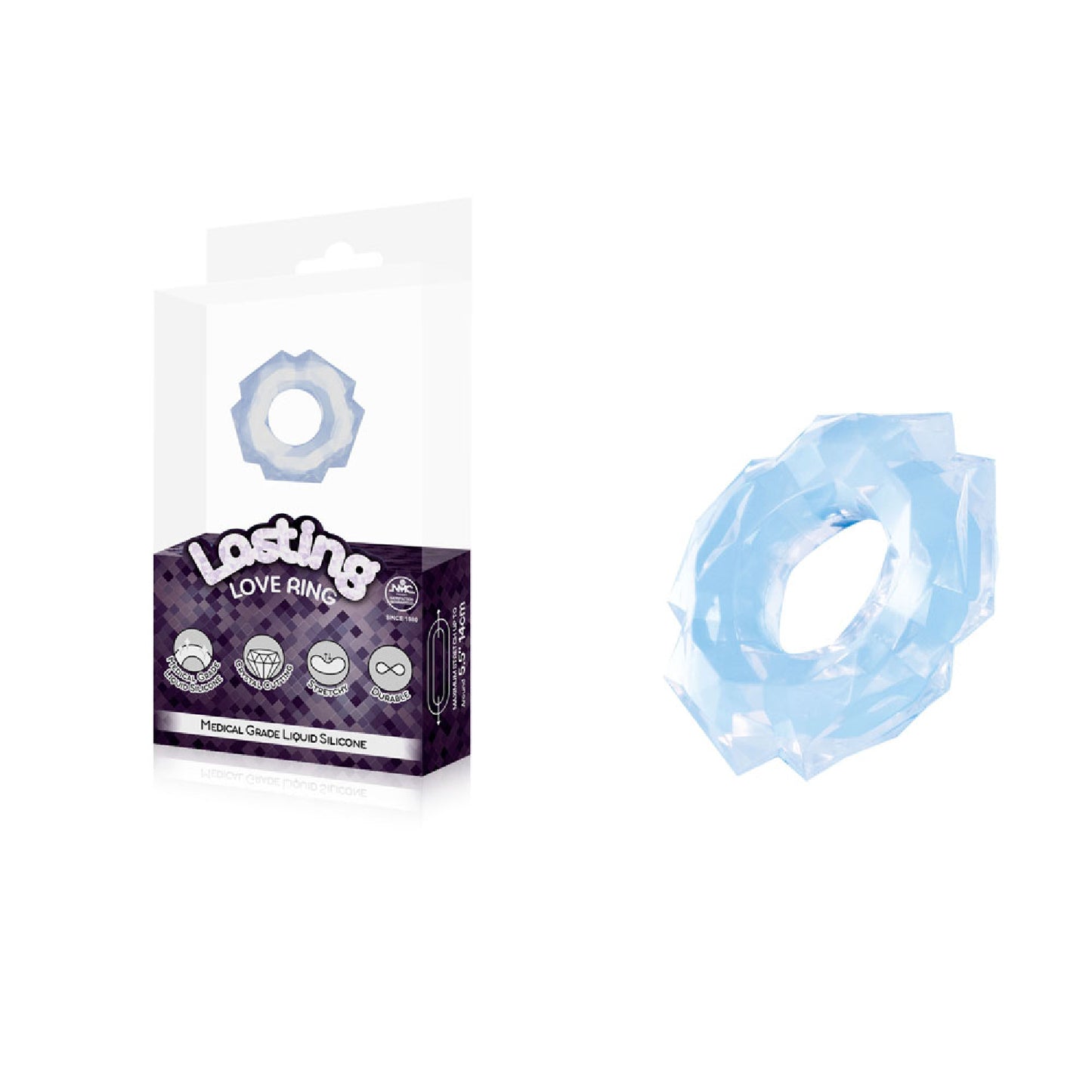 Lasting Love Ring - Clear - Bullet Vibrators in Australia | Couple Sex Toys in Australia