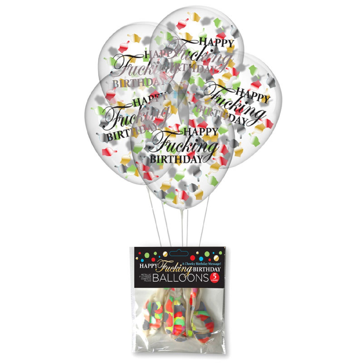 Happy Fucking Birthday Confetti Balloons - Buy Bondage Gear in Australia | bullet vibrators Australia