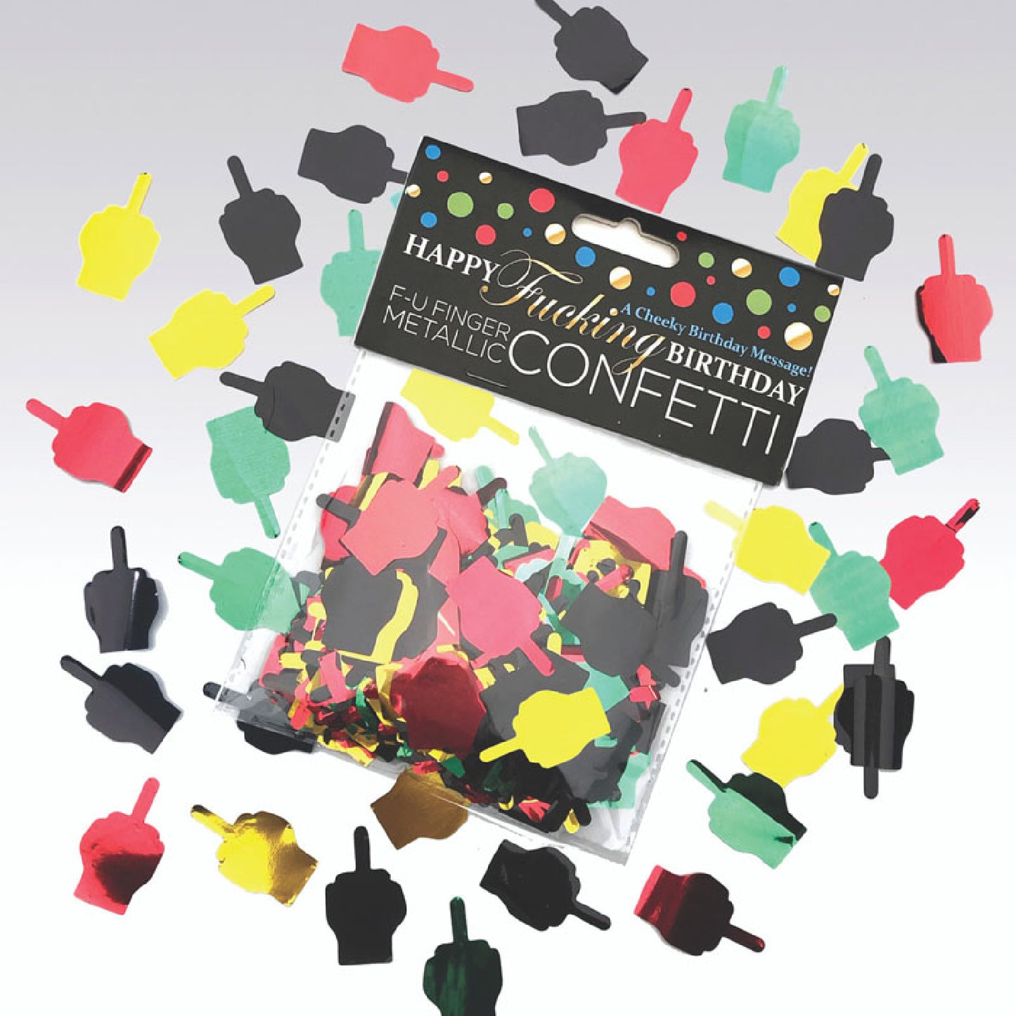 Happy Fucking Birthday FU Finger Confetti - Buy Glass Sex Toys in Australia | sex swings Australia