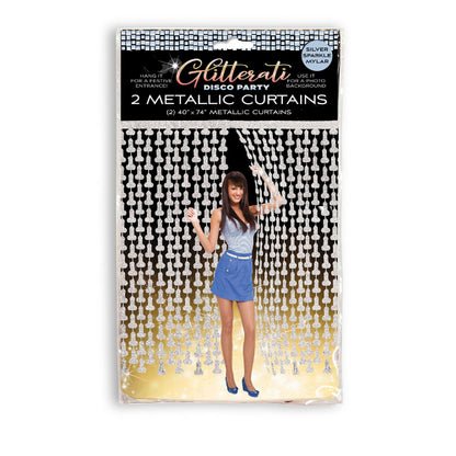Glitterati - Penis Party Disco Metallic Curtains - female strap ons Australia | Couple Sex Toys in Australia