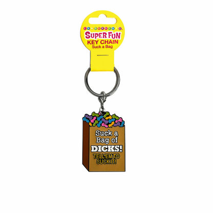 Super Fun Key Chain - Suck A Bag - Fetish Gear Australia | female sex toys