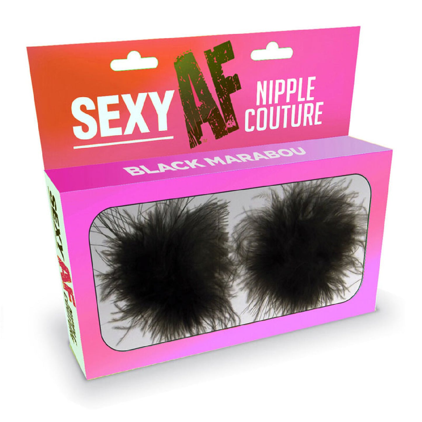 Sexy AF - Nipple Couture Black Marabou - female strap ons Australia | Best Cock Rings in Australia