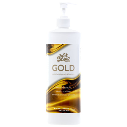 Wet Stuff Gold - 1kg Pump - adult store online Australia | Fetish Gear Australia