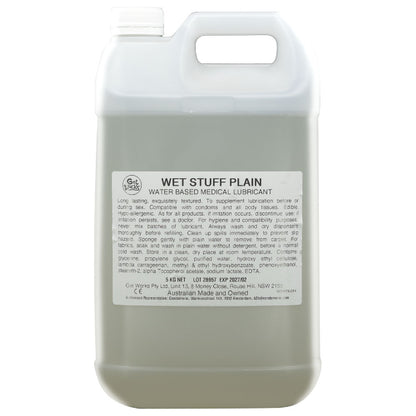 Wet Stuff Plain - 5kg Bottle - male masturbators Australia | bondage gear Australia