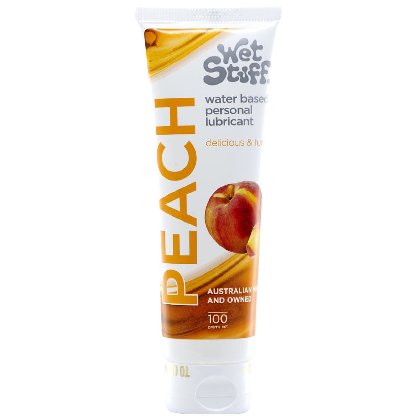 Wet Stuff Peach - 100g Tube - sex toys online | glass sex toys Australia