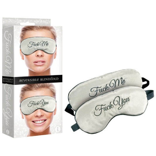 Fuck Me/Fuck You Reversible Blindfold - bondage gear Australia |