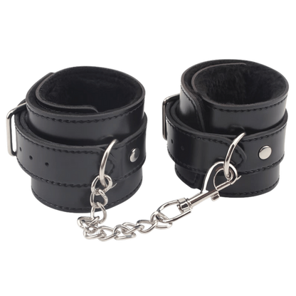Obey Me Leather Ankle Cuffs