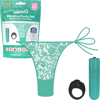 Vibrating Panty Set W/ Remote Ring 4t High Pitch Treble