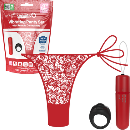 Vibrating Panty Set W/ Remote Ring 4t High Pitch Treble