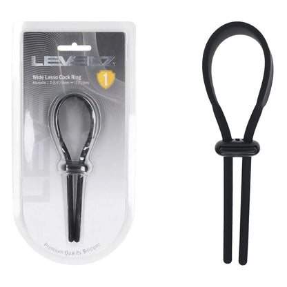 LEVELZ Wide Adjustable Silicone Lasso Cock Ring