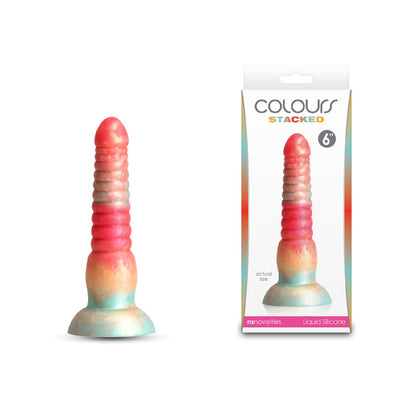 Colours Stacked - 6'' Dildo - Red/Gold - Buy Sex Swings in Australia | Buy Condoms Online in Australia