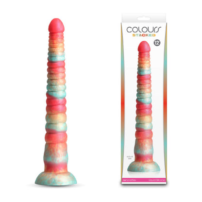 Colours Stacked - 12'' Dildo - Red/Gold - cock rings Australia | Buy Condoms Online in Australia