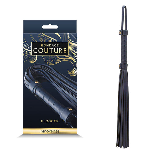 Bondage Couture Flogger - Blue - Female Strap Ons in Australia |