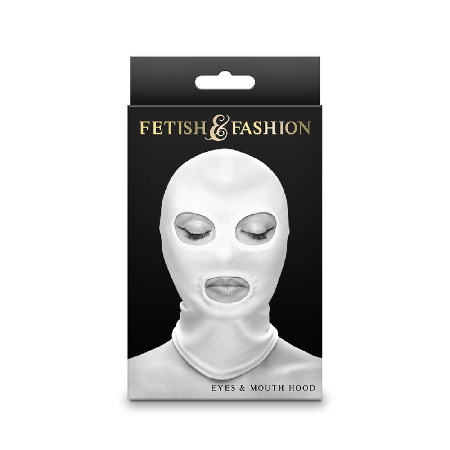Fetish & Fashion - Eyes & Mouth Hood - White - Couple Sex Toys in