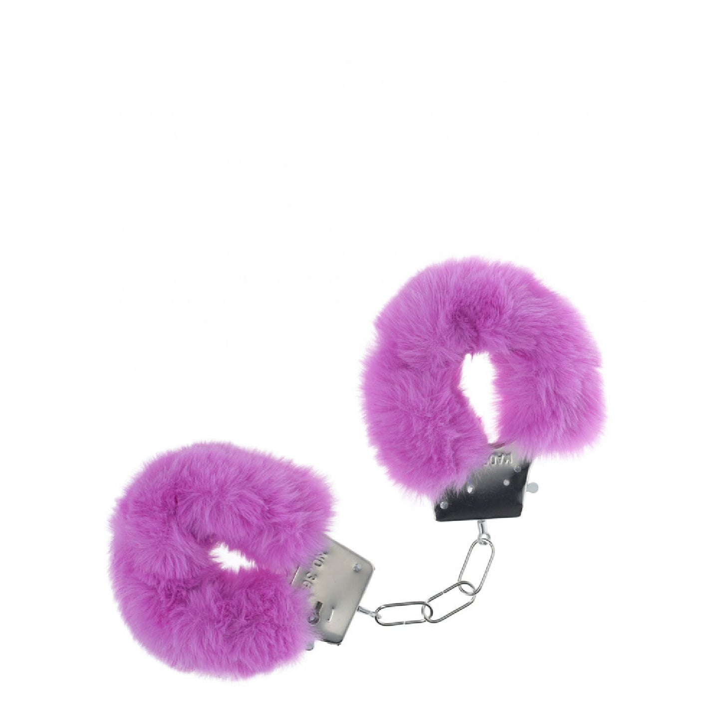 OUCH! Classic Fluffy Cuffs - Purple - female strap ons Australia | sex swings Australia