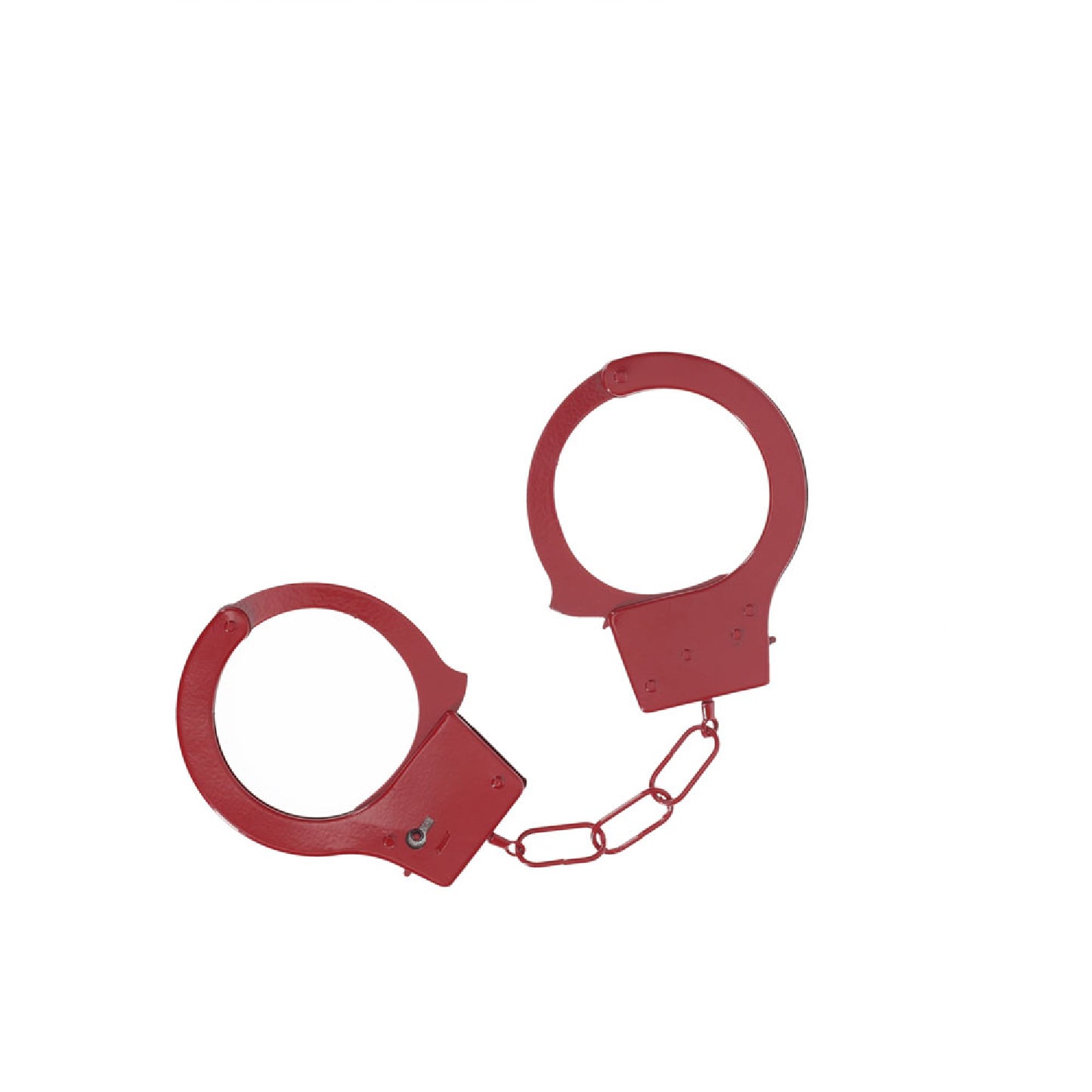 OUCH! Classic Metal Cuffs - Red - Bullet Vibrators in Australia | sex toys online
