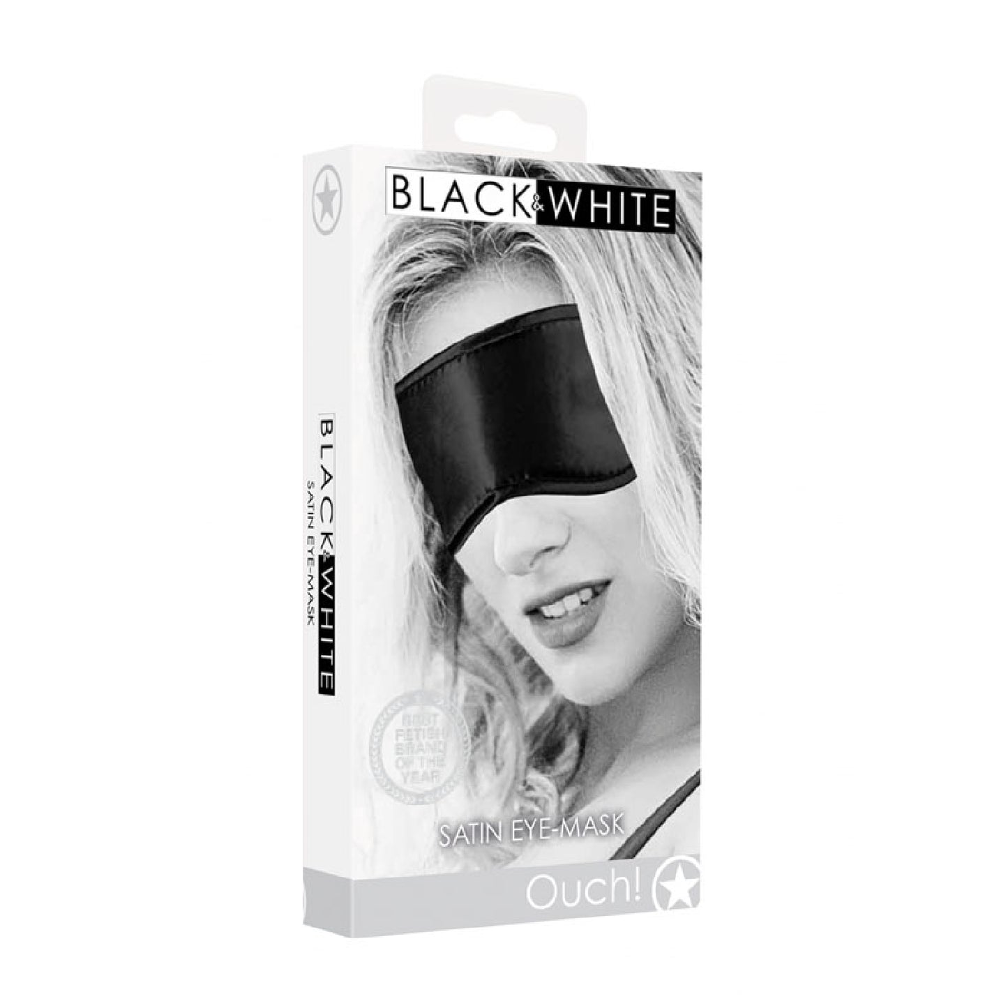 OUCH! Black & White Satin Eye-Mask - sex toys online | sex lubes Australia