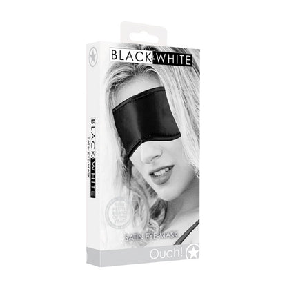 OUCH! Black & White Satin Eye-Mask - sex toys online | sex lubes Australia
