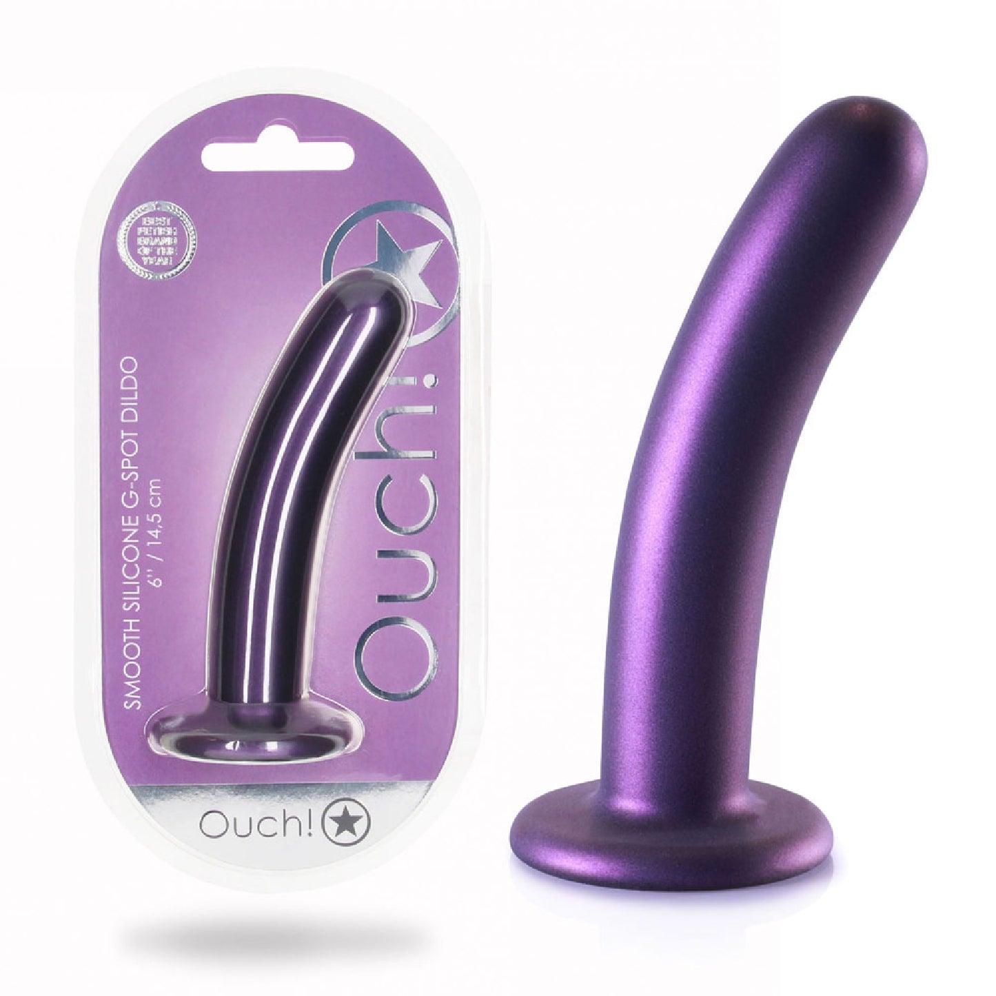 OUCH! Smooth Silicone G-Spot Dildo - 6'' / 14.5 cm - Buy Sex Dolls in Australia | sex kits sets Australia