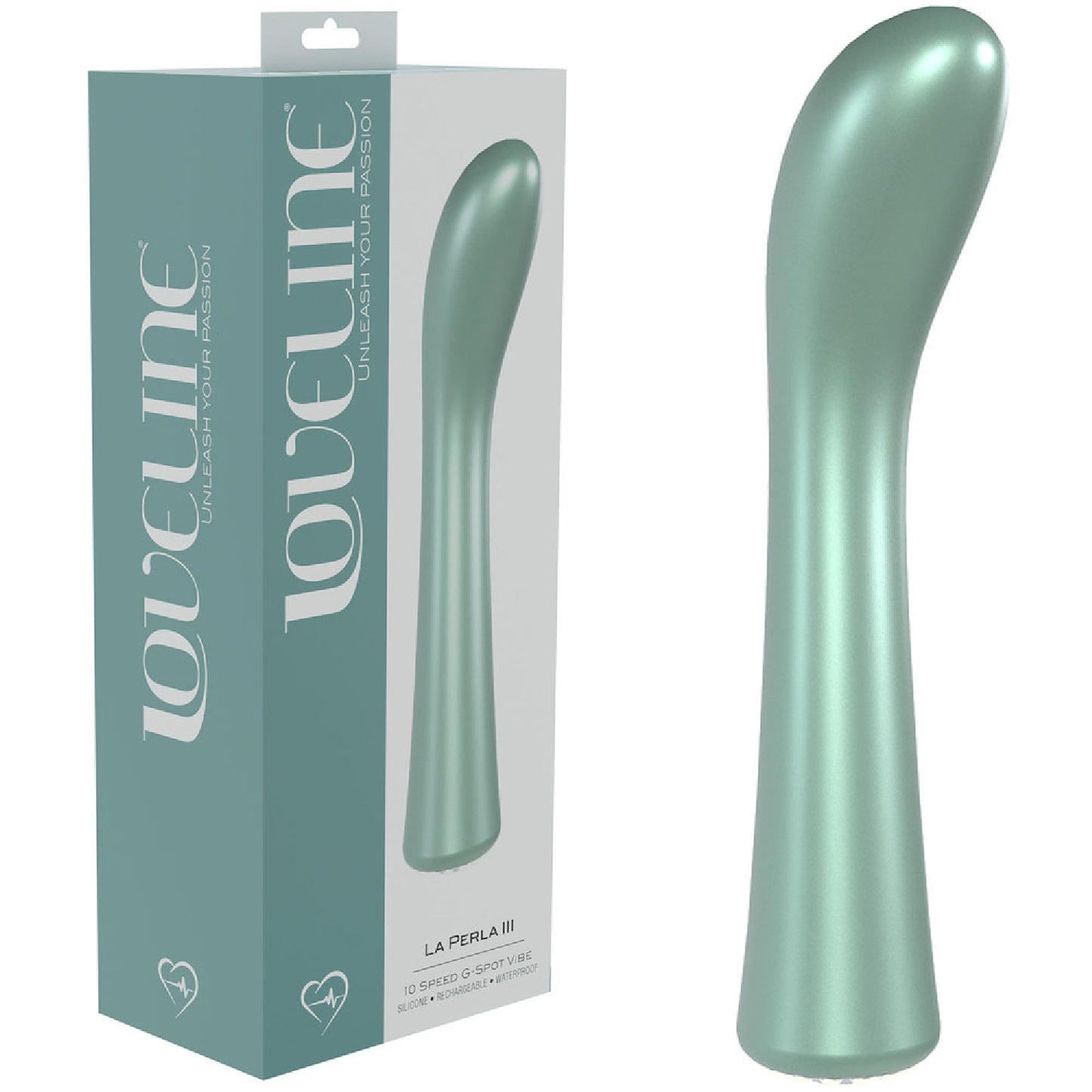 LOVELINE La Perla III - Green - Sex Hygiene Products in Australia | glass sex toys Australia