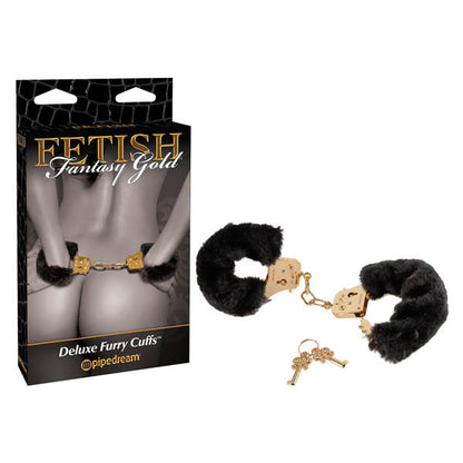 Fetish Fantasy Gold Deluxe Furry Cuffs - dildos Australia | female strap ons Australia