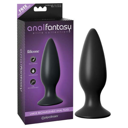 Anal Fantasy Elite Collection Large Rechargeable Anal Plug - Adult Store Australia | male sex toys