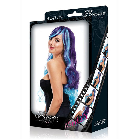 PLEASURE WIGS Ashley - Purple/Blue - Bullet Vibrators in Australia | female strap ons Australia