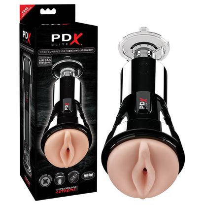 PDX Elite Cock Compressor Vibrating Stroker - sex kits Australia | online sex shop Australia