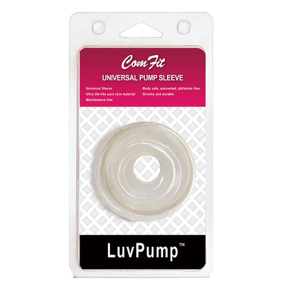 LuvPump ComFit Silicone Sleeve - White - female sex toys | sex toys for couples Australia