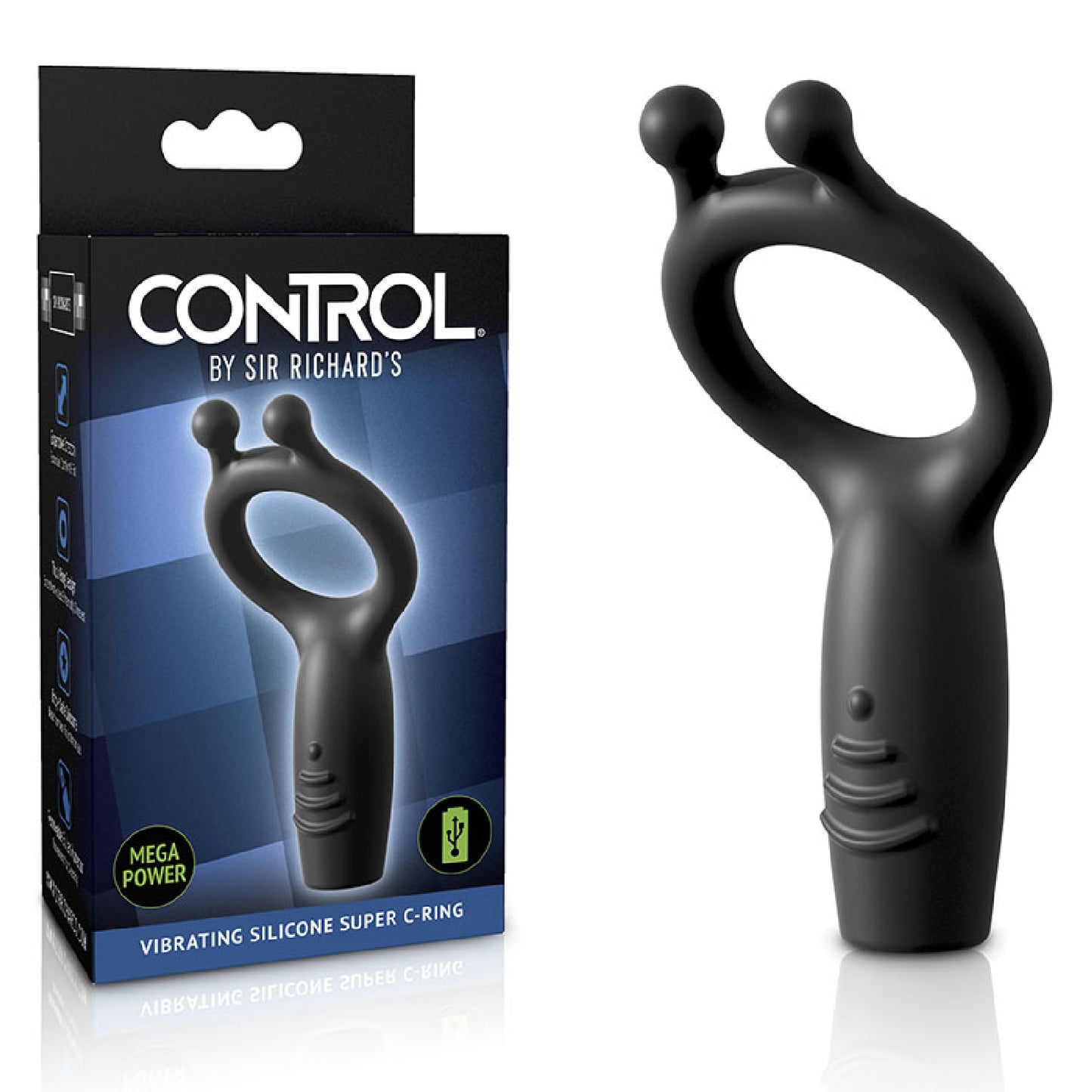 Sir Richards Vibrating Silicone Super C-Ring - Buy Bondage Gear in Australia | Couple Sex Toys in Australia