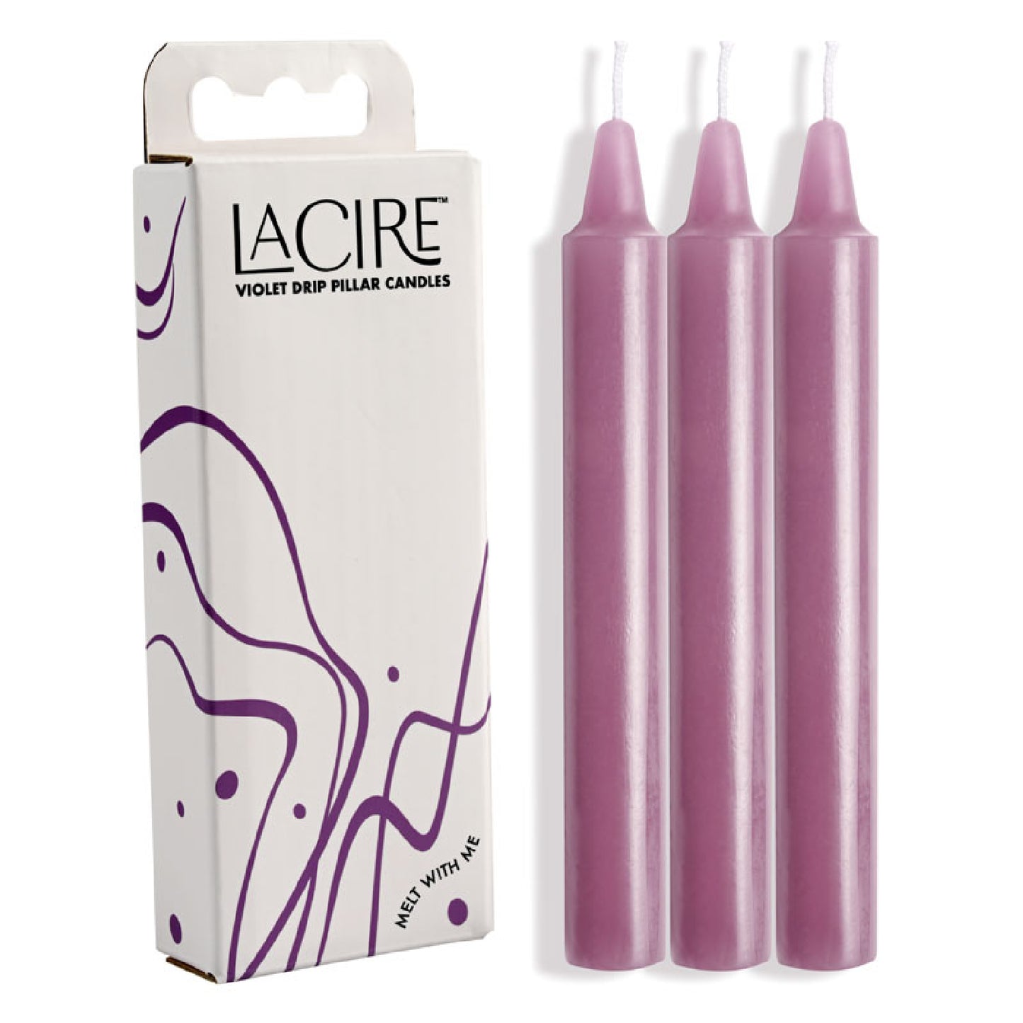 LaCire Drip Pillar Candles - Violet - Buy Sex Dolls in Australia | sex toys, adult