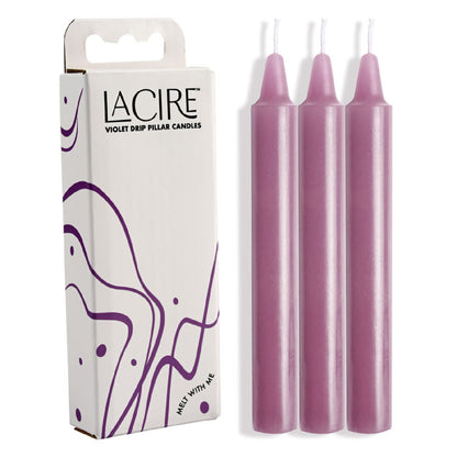 LaCire Drip Pillar Candles - Violet - Buy Sex Dolls in Australia | sex toys, adult