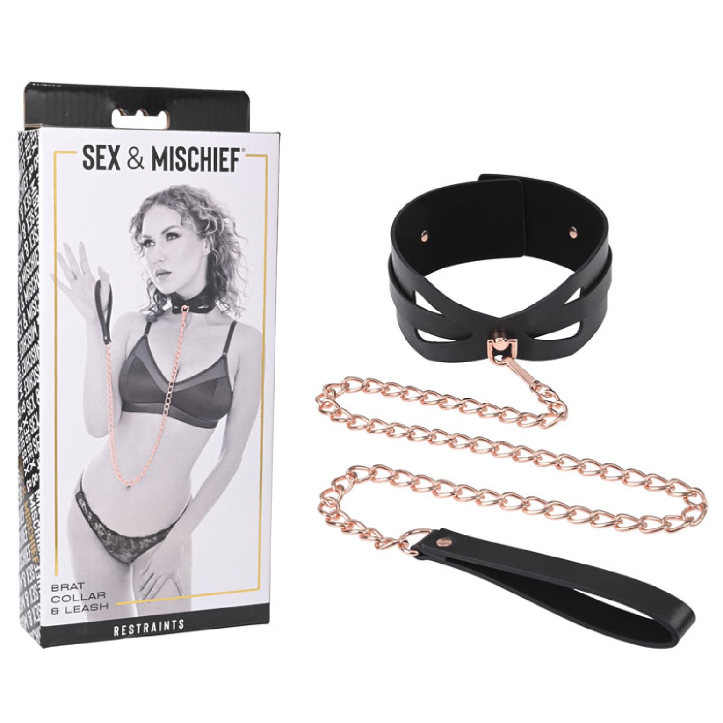 Sex & Mischief Brat Collar & Leash - sex kits sets Australia | Buy Sex Swings in Australia
