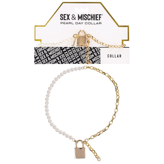 Sex & Mischief Pearl Day Collar - adult store online Australia |