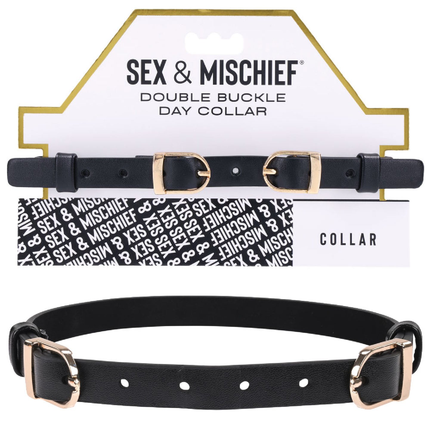 Sex & Mischief Double Buckle Day Collar - Best Anal Toys in Australia | sex lubes Australia